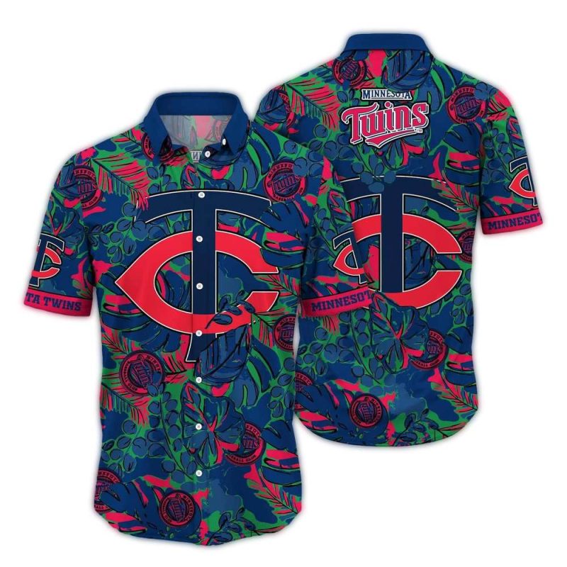 Minnesota Twins Floral Art Hawaiian Shirt 1