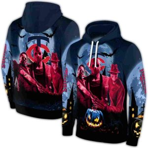 Minnesota Twins Friends Horror Halloween All-over Print Hoodie