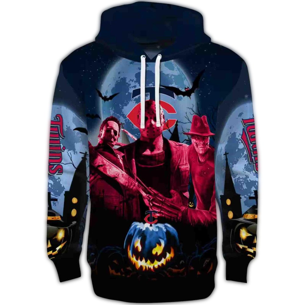 Minnesota-Twins-Friends-Horror-Halloween-AOP-Hoodie-2