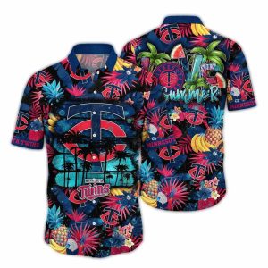 Minnesota Twins Fruit Beach Tropical Hawaiian Shirt