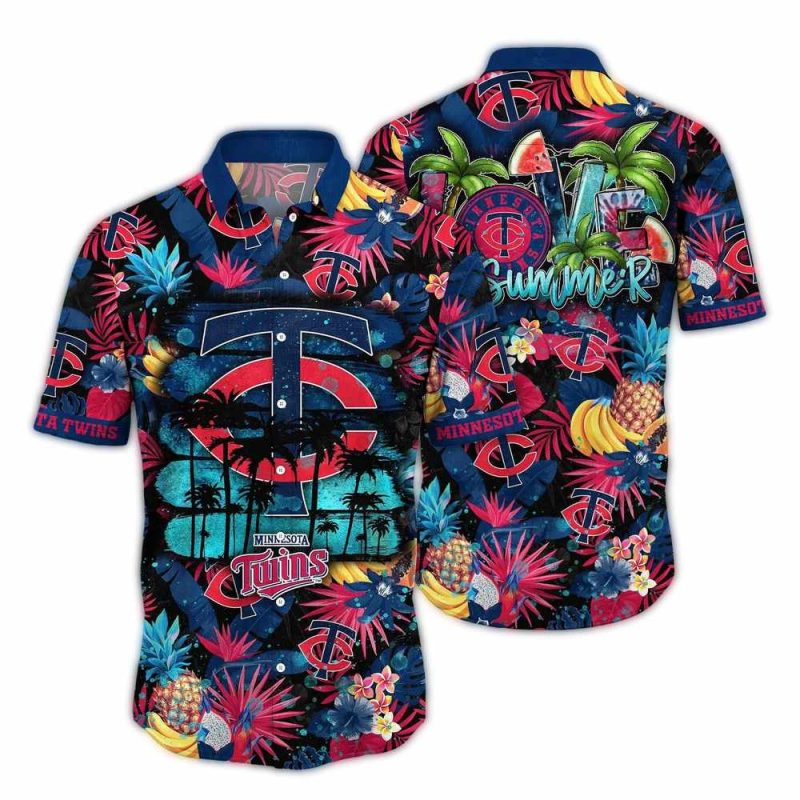 Minnesota Twins Fruit Beach Tropical Hawaiian Shirt 1