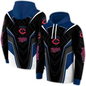 Minnesota Twins Futuristic Pattern All-over Print Hoodie