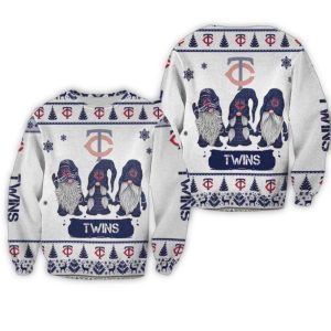 Minnesota Twins Gnomes Winter Ugly Sweatshirt For Fans