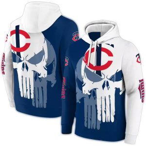 Minnesota Twins Graphic Punisher All-over Print Hoodie