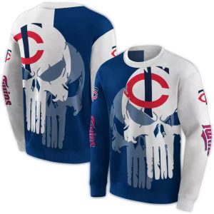Minnesota Twins Graphic Punisher All-over Print Sweatshirt