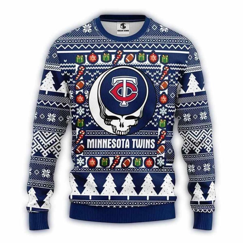 Minnesota Twins Grateful Dead Ugly Sweater 1