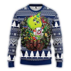 Minnesota Twins Grinch Hug Christmas Ugly Sweater For Holiday Cheer