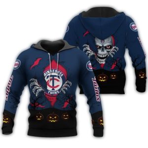 Minnesota Twins Halloween It All-over Print Hoodie
