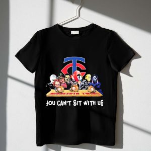 Minnesota Twins You Can'T Sit With Us Halloween Horror Movie T-Shirt