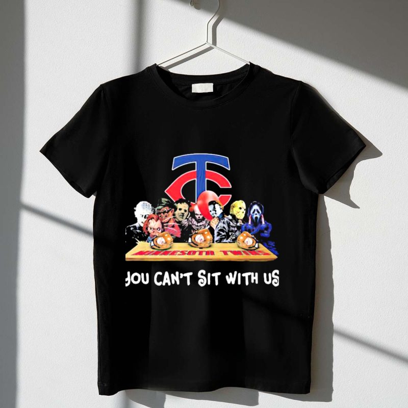 Minnesota Twins Horror Movies Halloween You Cant Sit With Us T Shirt t shirt 1 1