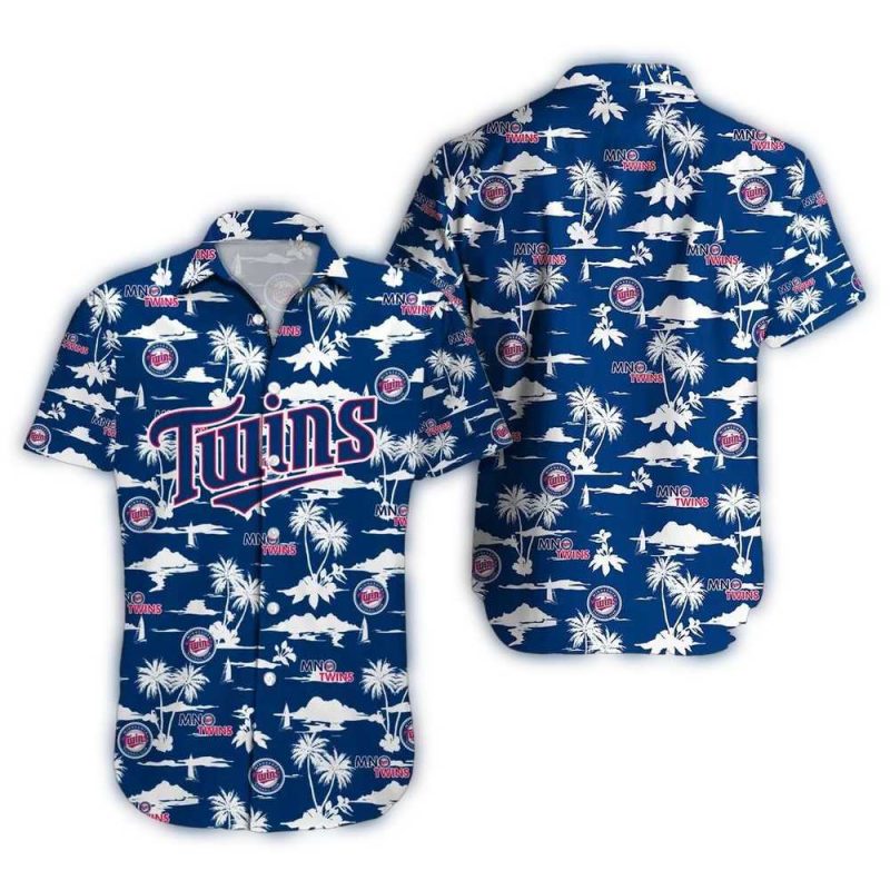 Minnesota Twins Island Blue Hawaiian Shirt 1