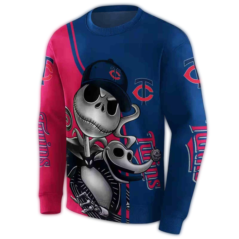 Minnesota-Twins-Jack-Skellington-Halloween-AOP-Sweatshirt-2