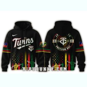 Minnesota Twins Juneteenth Freedom Day All-over Print Hoodie