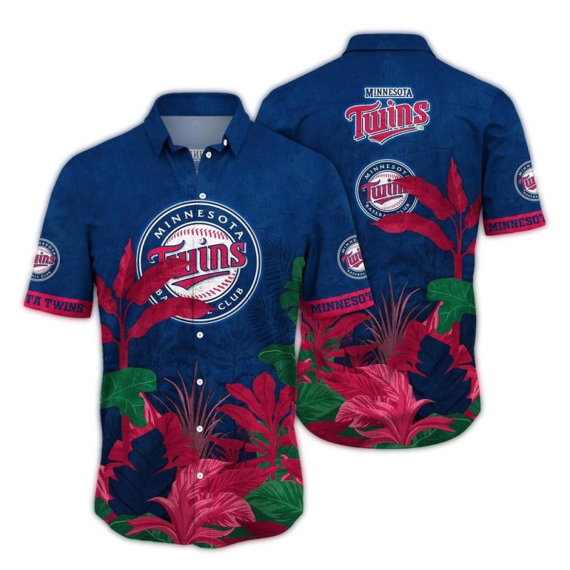 Minnesota Twins Leafs Vintage Hawaiian Shirt 1