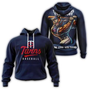 Minnesota Twins Mascot Baseball All-over Print Hoodie