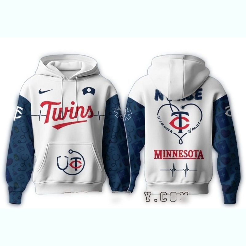 Minnesota Twins Nurses Game AOP Hoodie 1
