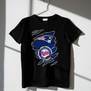 Minnesota Twins Patriots Logo Mashup T-Shirt For Fans And Collectors