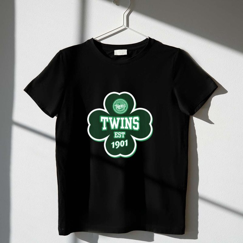 Minnesota Twins Shamrock EST 1901 St Patricks Day T Shirt t shirt 1 1