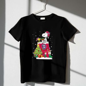Minnesota Twins Snoopy & Woodstock Christmas T-Shirt For Fans