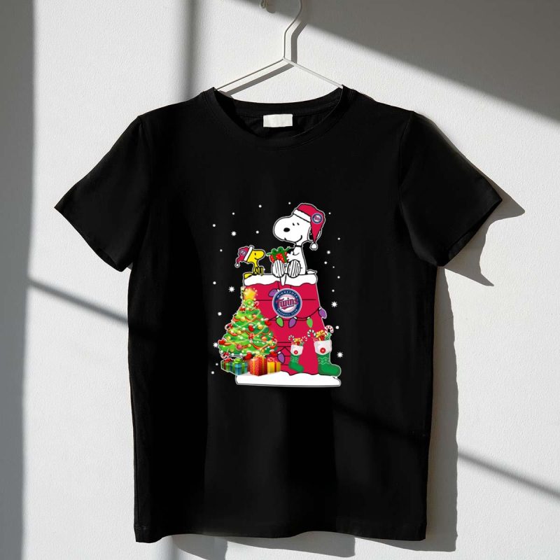 Minnesota Twins Snoopy Woodstock Christmas Shirt t shirt 1 1