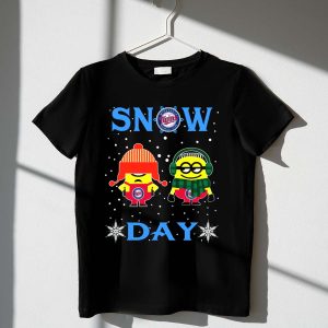 Minnesota Twins Snow Day Minions Fans Winter Gear T-Shirt
