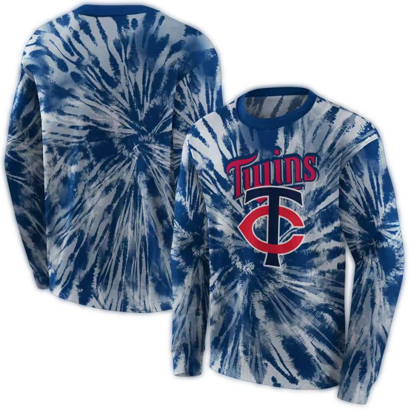 Minnesota-Twins-Tie-Dye-Pattern-AOP-Sweatshirt-1 Minnesota Twins Tie Dye Pattern AOP Sweatshirt 1