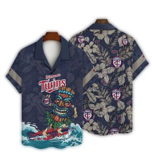 Minnesota Twins Tiki Surf Hawaiian Shirt