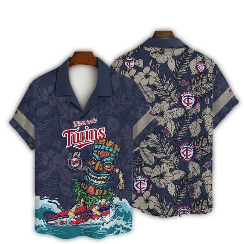 Minnesota Twins Tiki Surf Hawaiian Shirt 1