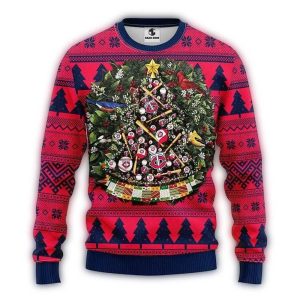 Minnesota Twins Ugly Christmas Sweater With Tree Ball Design