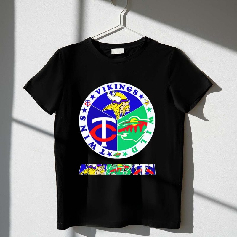 Minnesota Twins Vikings Wild Team Sports T Shirt t shirt 1 1