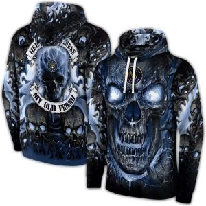 Milwaukee Brewers Demonic Skull All Over Print Hoodie