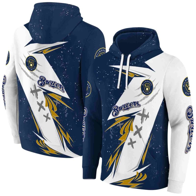 Miwaukee Brewers Dynamic Slash AOP Hoodie 1