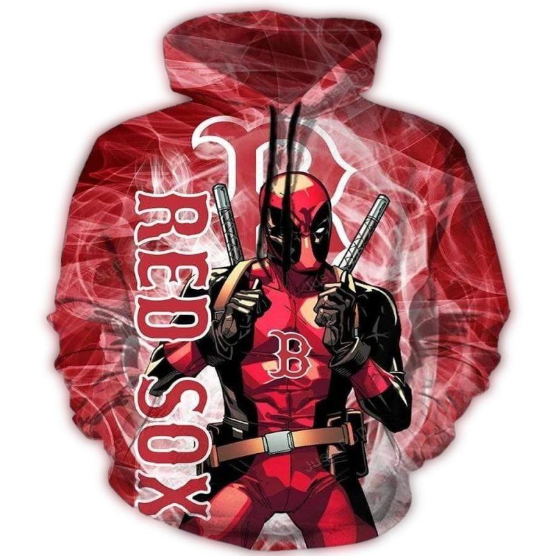 Boston Red Sox Deadpool All Over Print Hoodie