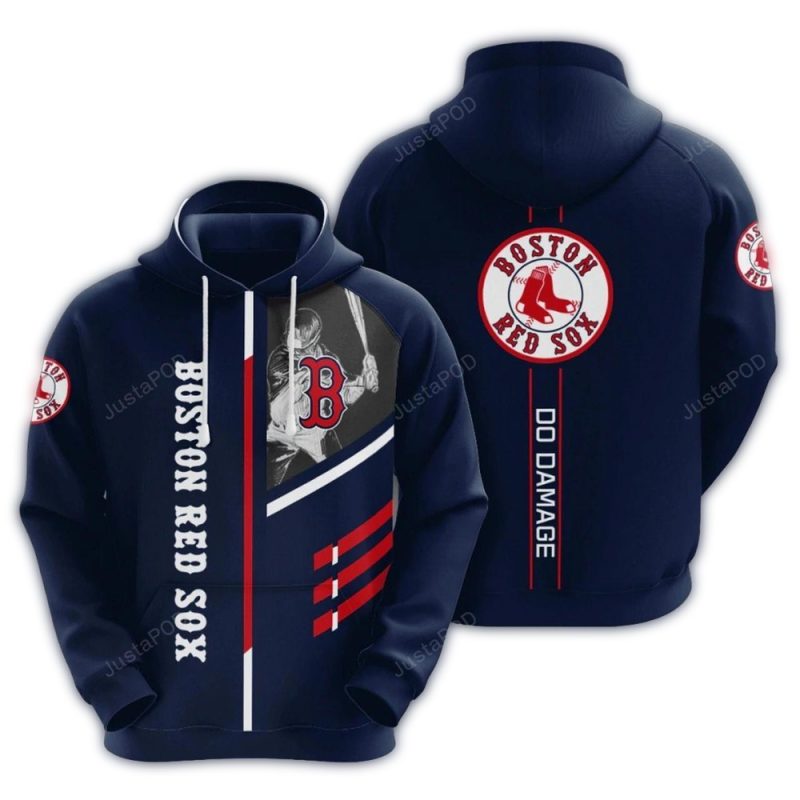 Boston Red Sox Baseball All Over Print Hoodie