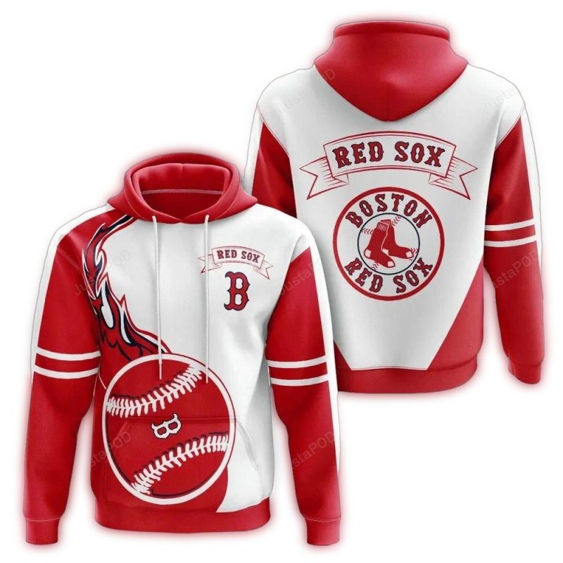 Boston Red Sox Fire Ball In My Heart All Over Print Hoodie