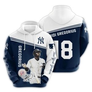 Didi Gregorius 18 New York Yankees All Over Print Hoodie