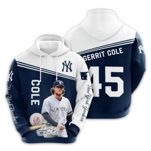 Gerrit Cole New York Yankees 45 All Over Print Hoodie For Fans