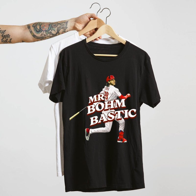 Philadelphia Phillies Mr Bohm Baseball Player Action Graphic T-Shirt - Image 4