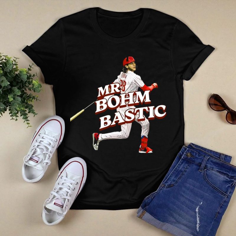 Philadelphia Phillies Mr Bohm Baseball Player Action Graphic T-Shirt - Image 5