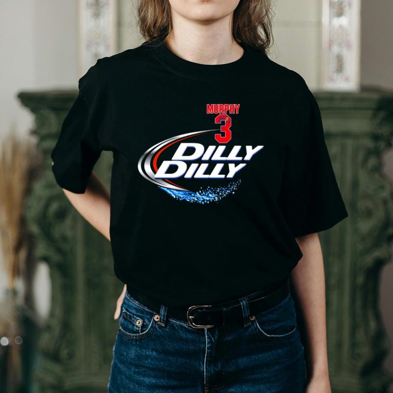 Atlanta Braves Dale Murphy Dilly Dilly Jersey T-Shirt For Fans - Image 2