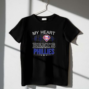 My Heart Beats for You Phillies T-Shirt - Ideal Fan Gear for Supporters