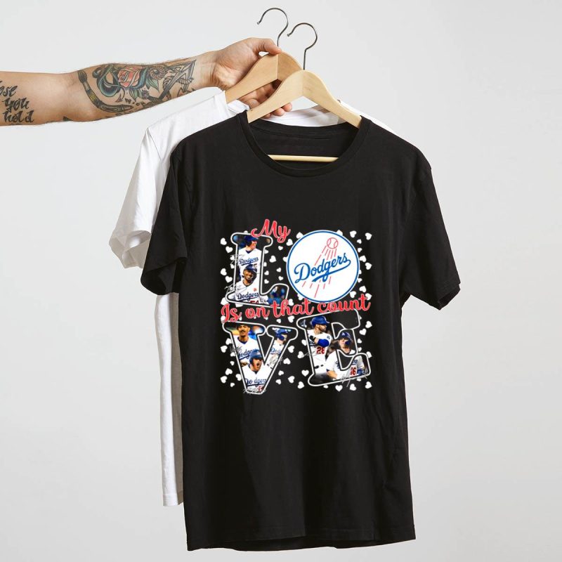 Los Angeles Dodgers My Love T-Shirt - Perfect for Fans and Game Days - Image 4