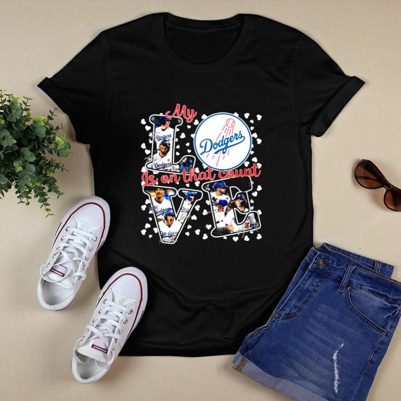 Los Angeles Dodgers My Love T-Shirt - Perfect for Fans and Game Days - Image 5
