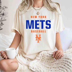 New York Mets Baseball T-Shirt - Official Mlb Team Apparel
