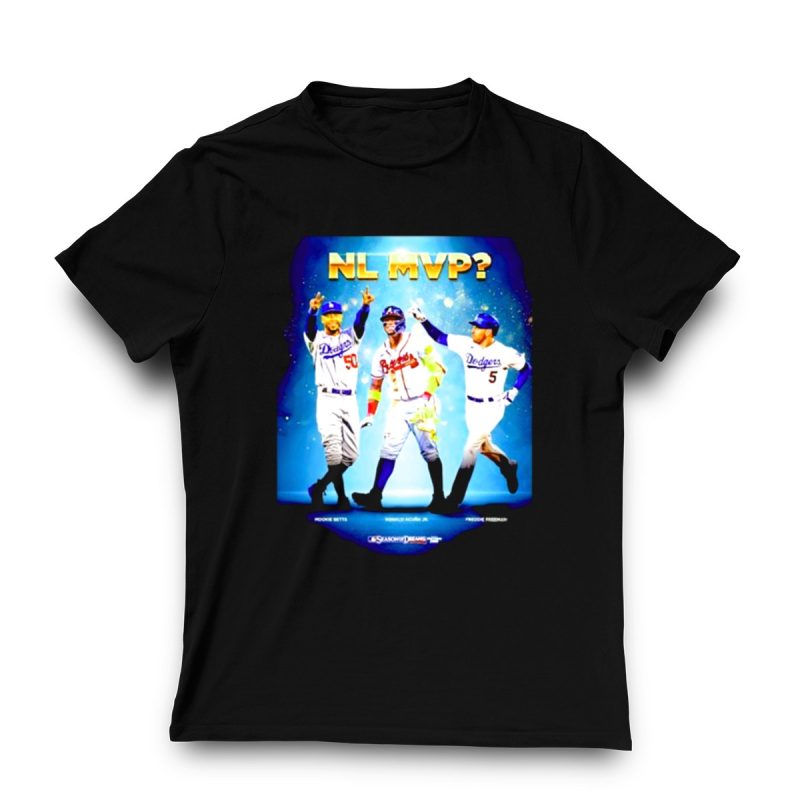 Mookie Betts, Ronald Acuña Jr, Freddie Freeman Dodgers Braves T-Shirt - Image 3