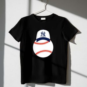 Mickey Mouse Ny Yankees Baseball Heart Graphic T-Shirt For Fans