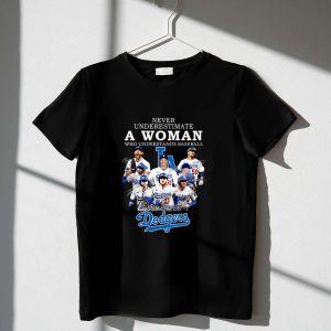 Empowered Baseball Fan T-Shirt for Women – Dodgers Love Design
