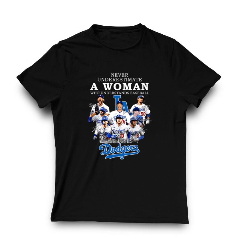 Empowered Baseball Fan T-Shirt for Women – Dodgers Love Design - Image 3