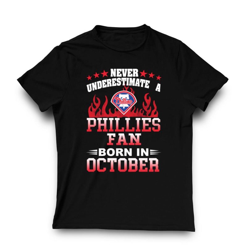 October Phillies Fan T-Shirt – Celebrate Your Team Spirit in Style - Image 3