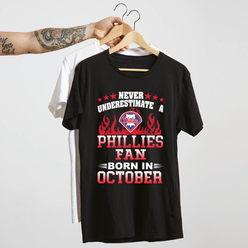 October Phillies Fan T-Shirt – Celebrate Your Team Spirit in Style - Image 4
